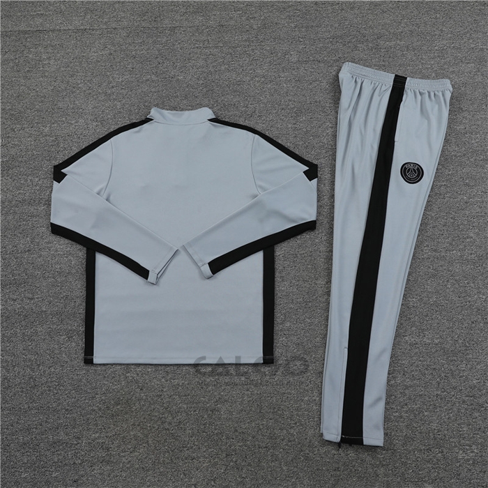 Tuta da Track di Felpa Paris Saint-Germain Jordan 2023-2024 Grigio